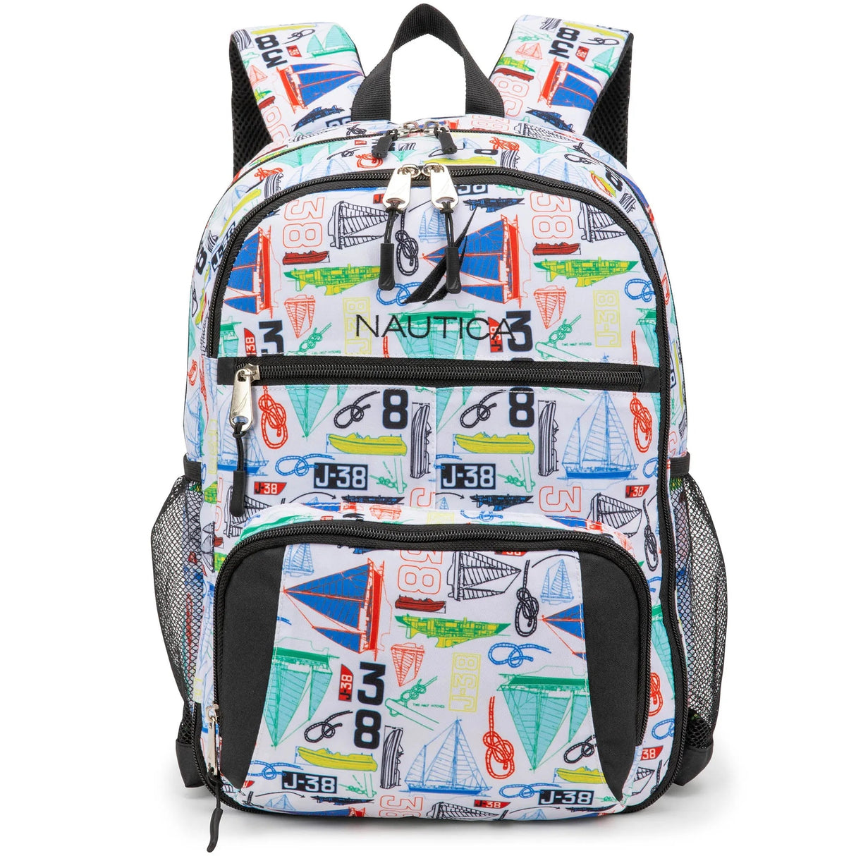 Mochila escolar para niños | Barcos de vela | 40,6 cm de alto