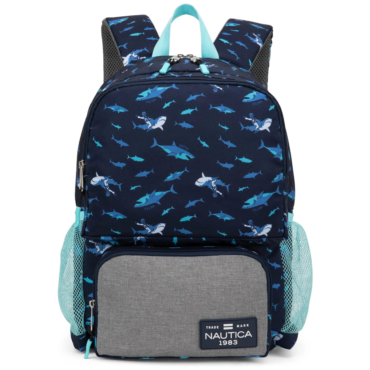 Mochila escolar para niños | Shark Riders | 40.64 cm de alto