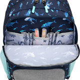 Mochila escolar para niños | Shark Riders | 40.64 cm de alto