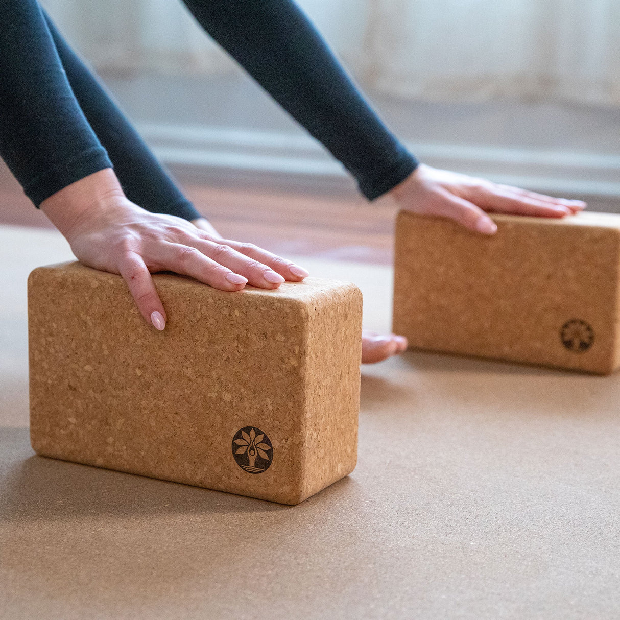 Juego de bloques de yoga de corcho