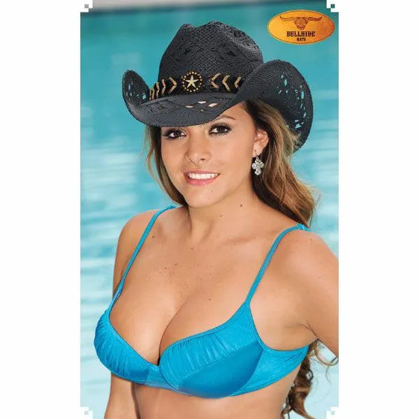 Bullhide Naughty Girl - Sombrero vaquero de paja