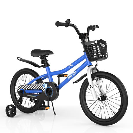 Bicicleta infantil de 18 pulgadas con ruedas de entrenamiento extraíbles