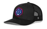 New York Trucker Hat  |  Black NYC X Football Snapback