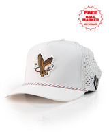 Freedom Eagle Blanco - Gorra de cuerda perforada