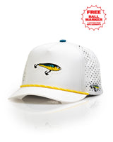 Señuelo de Pesca Blanco - Gorra de Cuerda Perforada