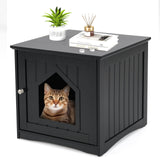 Mesa auxiliar de noche, resistente a la intemperie, casa de gato multifunción