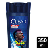 Clear Men Vinicius Junior Ultra Hydro Boost Shampoo - Anti-Dandruff, Moisturizing Shampoo for Men with Cedar Wood & Eucalyptus