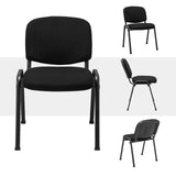 Silla de oficina con estructura metálica y cojines acolchados para sala de conferencias