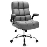 Juego de muebles de oficina: pizarra móvil de 48 x 36 pulgadas + silla con patas entrecruzadas + silla ejecutiva tapizada en lino