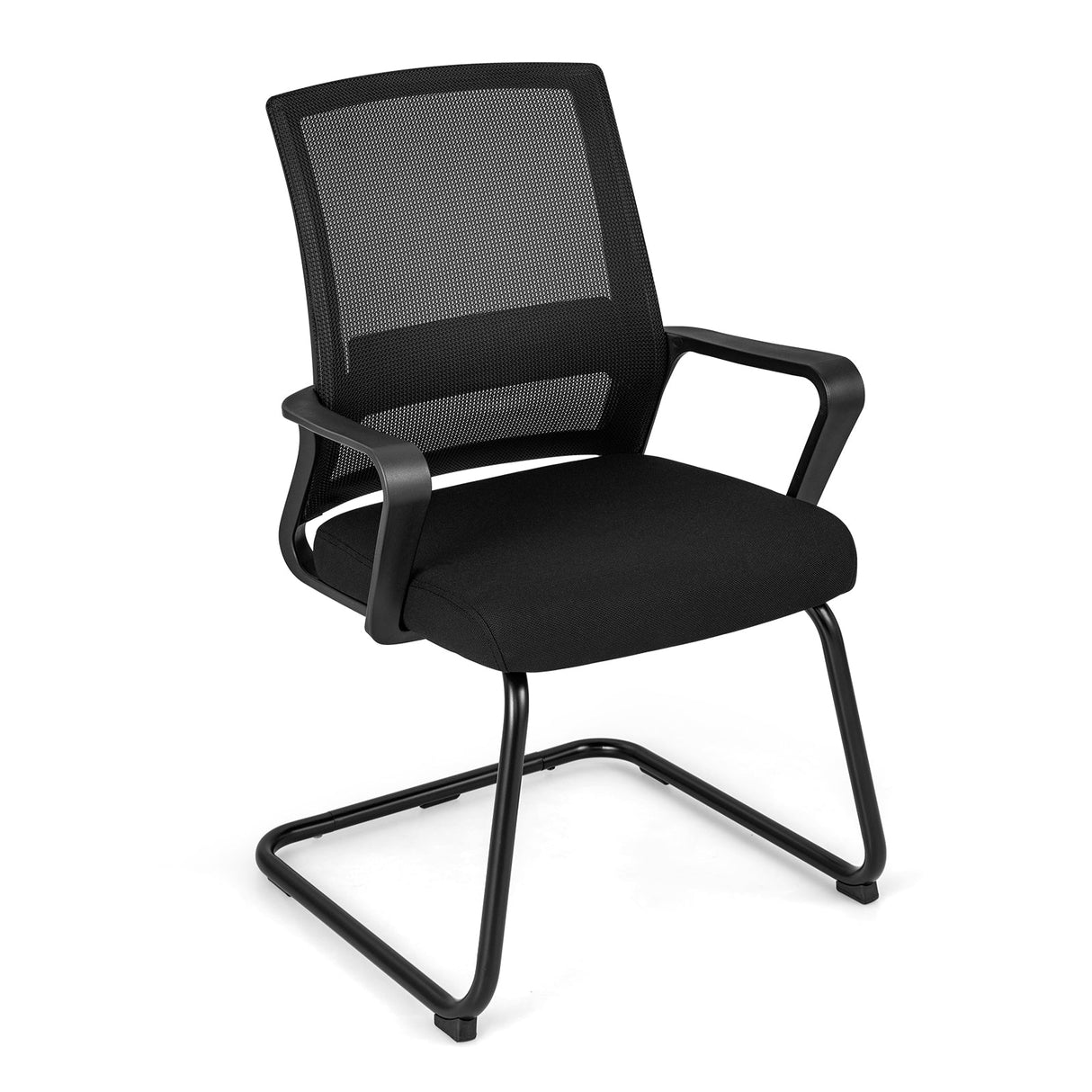 Silla de oficina para visitas con soporte lumbar para sala de espera