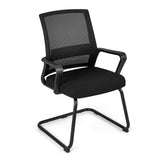 Silla de oficina para visitas con soporte lumbar para sala de espera