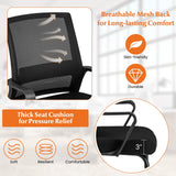 Silla de oficina para visitas con soporte lumbar para sala de espera