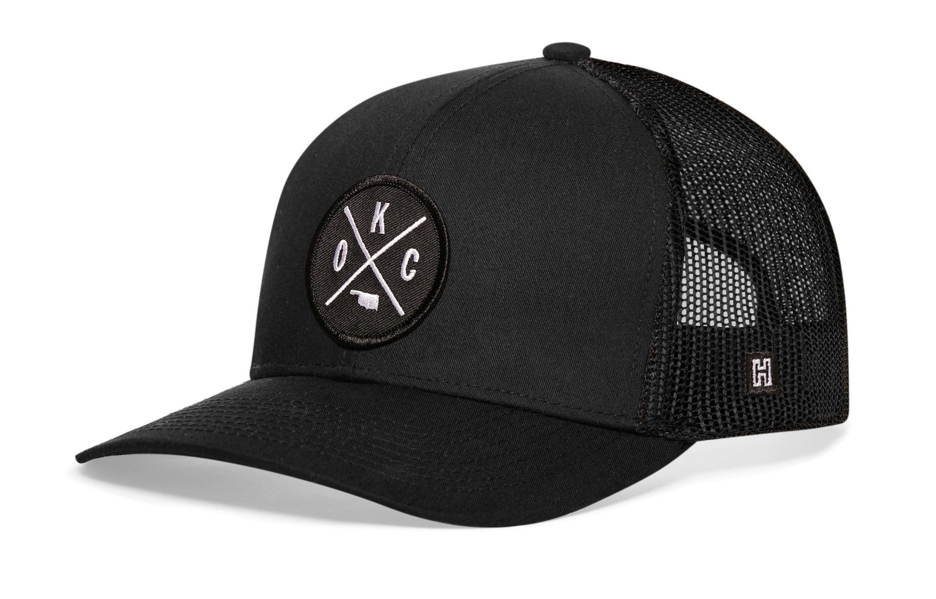 Haka Hat Oklahoma City Trucker Hat | Black OKC X Snapback - Adjustable