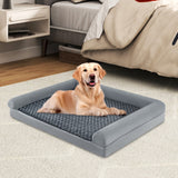 Cama ortopédica de espuma para perros, sofá cama grande con funda extraíble