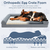 Cama ortopédica de espuma para perros, sofá cama grande con funda extraíble