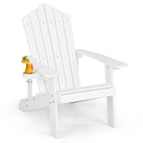 Weather Resistant HIPS Outdoor Adirondack Chair with Cup Holder