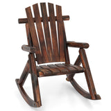 Mecedora de madera individual para porche, mecedora de patio