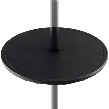 Mesa de sombrilla ajustable para exteriores de 20 pulgadas con orificio para sombrilla de 1.5 pulgadas