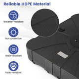 Outdoor Cantilever Umbrella Base Square Water and Sand Fillable Base