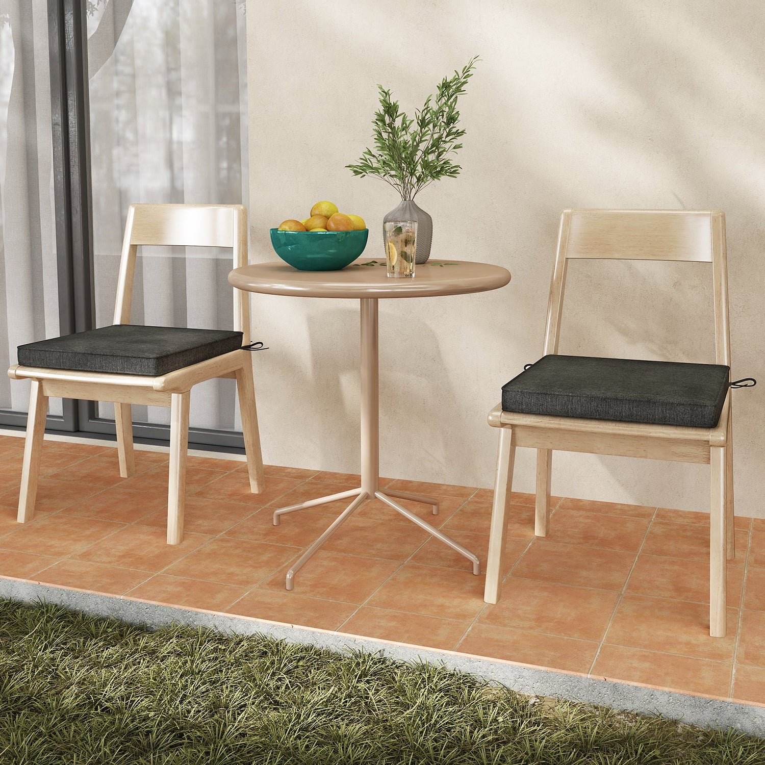 Cojines para Silla de Exterior, Juego de 2, Impermeables, Resistentes a la Decoloración, de Olefina