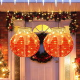 Linterna Navideña de Exterior Esfera Festiva Iluminada Plegable con 80 Luces LED y Base de Soporte