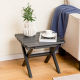 Mesa auxiliar plegable para exteriores, plegable, resistente a la intemperie, de HDPE, estilo Adirondack