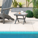 Mesa auxiliar plegable para exteriores, plegable, resistente a la intemperie, de HDPE, estilo Adirondack