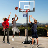 Sistema de aro de baloncesto portátil y ajustable para niños al aire libre de 3.3-7 pies