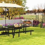 Outdoor Living Ultimate 6-in-1 Combo Set: Garden Dining and Relaxation Bundle