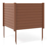Outdoor PVC Air Conditioner Fence with 20 Inch Long Stakes