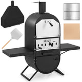 Horno de Pizza Exterior con Cubierta de Tela Oxford 600D Piedra para Pizza de 12 Pulgadas y Parrilla de Cocción