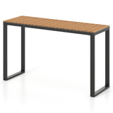 Mesa Consola Rectangular para Exteriores con Tablero de WPC de Larga Duración