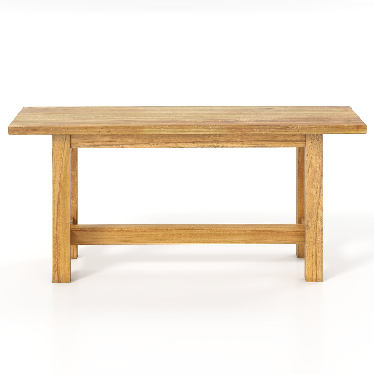 Banco de teca para exterior, ideal para porches, patios y piscinas