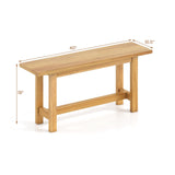 Banco de teca para exterior, ideal para porches, patios y piscinas
