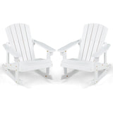 Sillón mecedora Adirondack de madera para niños con asiento de listones