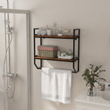 Estante de pared para baño sobre el inodoro con marco de metal