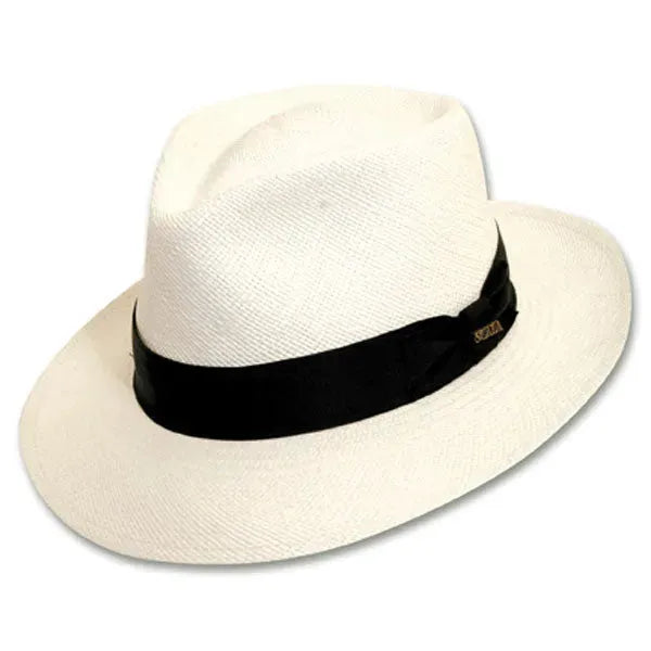 Scala Bernards - Sombrero Fedora de Paja de Panamá