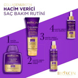 Bioxcin Collagen & Biotin Volume Shampoo - Strengthens & Volumizes Hair, Hypoallergenic, Paraben-Free