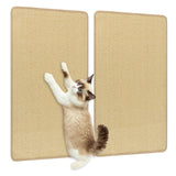 2 Piece Cat Scratcher Mat Set 32 x 20 Inch Natural Sisal Pads