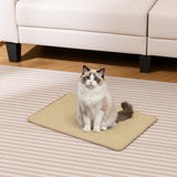 Set de 12 Alfombrillas Rascadoras para Gatos, 60 x 40 cm, Almohadillas de Sisal Natural