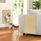 Set de 12 Alfombrillas Rascadoras para Gatos, 60 x 40 cm, Almohadillas de Sisal Natural