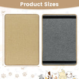 Set de 12 Alfombrillas Rascadoras para Gatos, 60 x 40 cm, Almohadillas de Sisal Natural