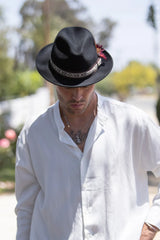 Peter Grimm Beau - Sombrero Fedora de Fieltro de Lana