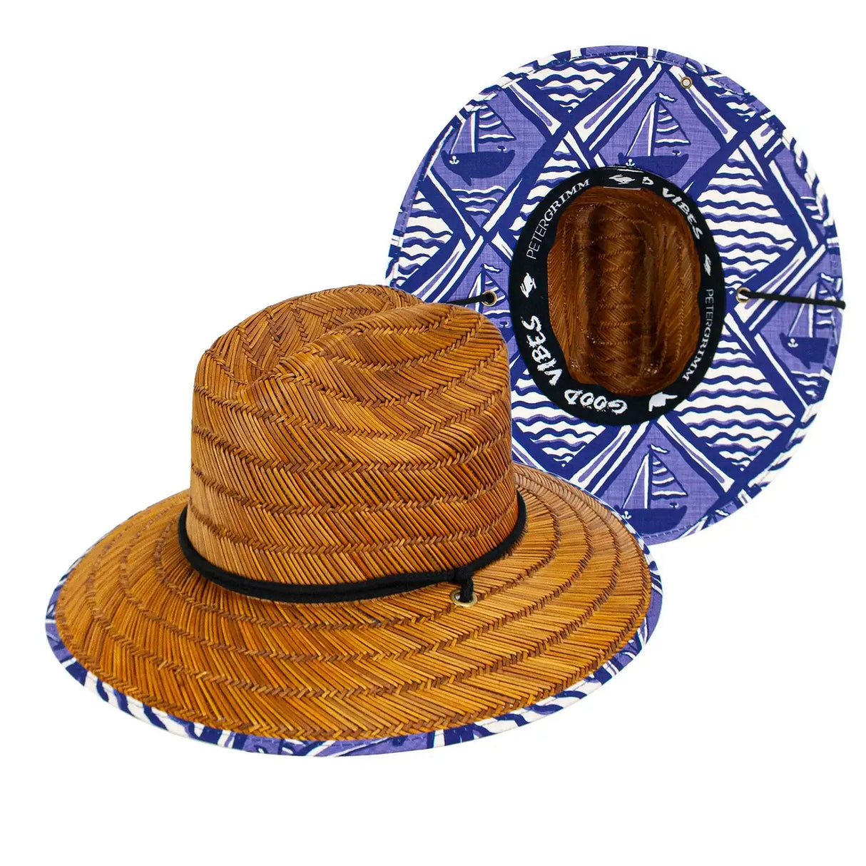 Peter Grimm Sail Jr - Sombrero de paja de salvavidas para niños