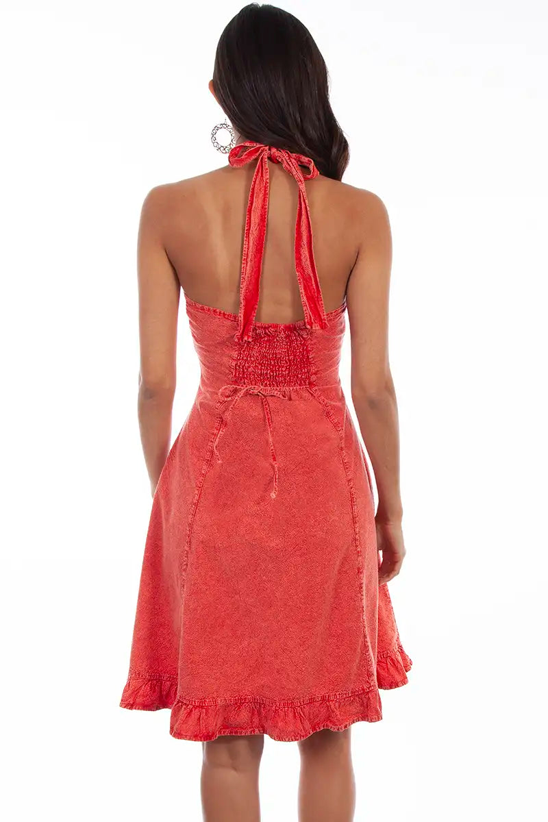 Vestido halter Scully Cantina (PSL-053) - Vestido de verano para mujer