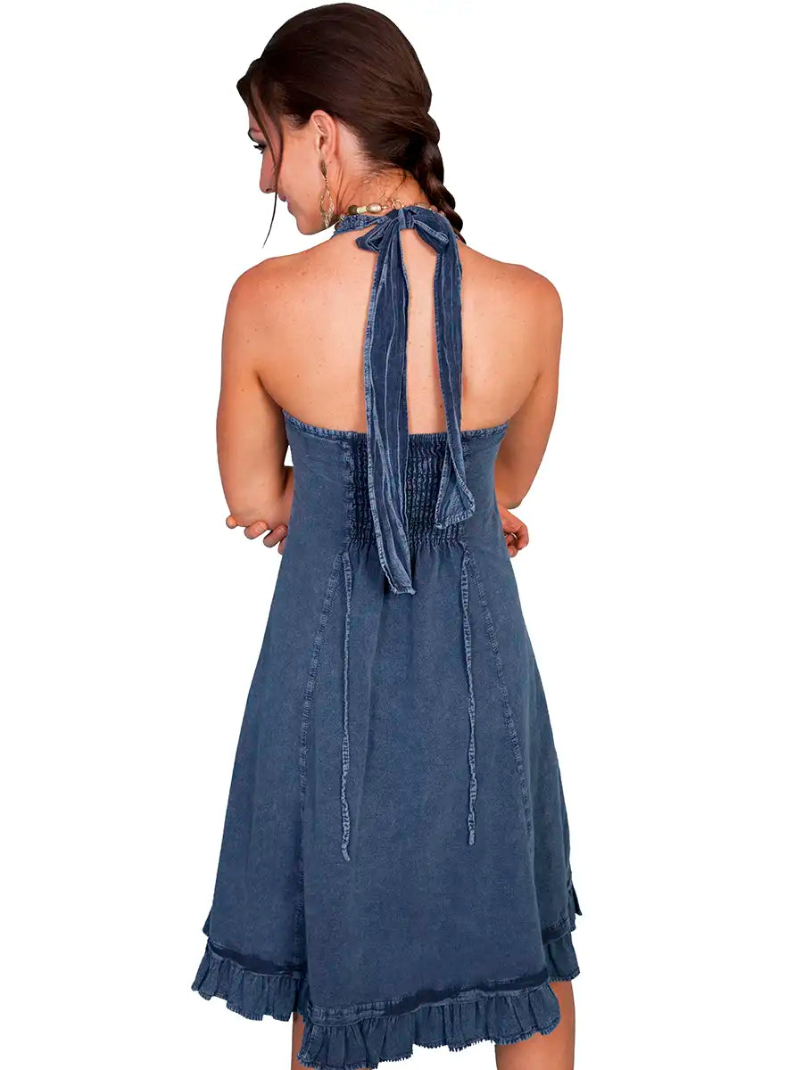 Vestido halter Scully Cantina (PSL-053) - Vestido de verano para mujer