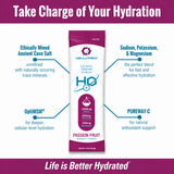 H2O ELECTROLYTES™ - Passion Fruit | Zero Sugar Electrolyte Powder