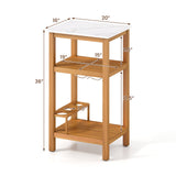 Patio Acacia Wood Storage Cabinet Patio Buffet Cabinet Bar Table