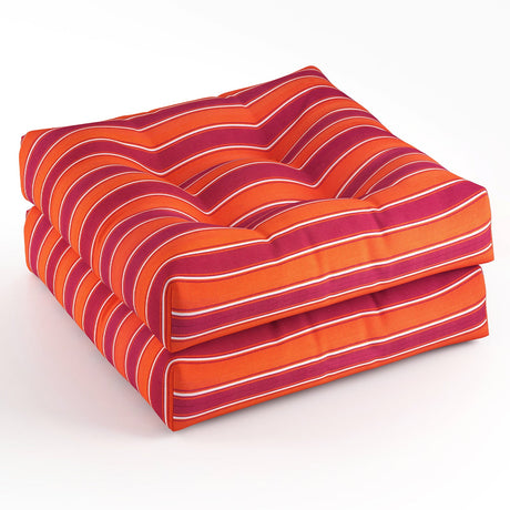 Cojines de 21 x 21 pulgadas para asientos de sillas de patio para uso en interiores y exteriores