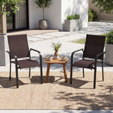 Juego de 2/4/6 sillas de comedor apilables para patio/exteriores